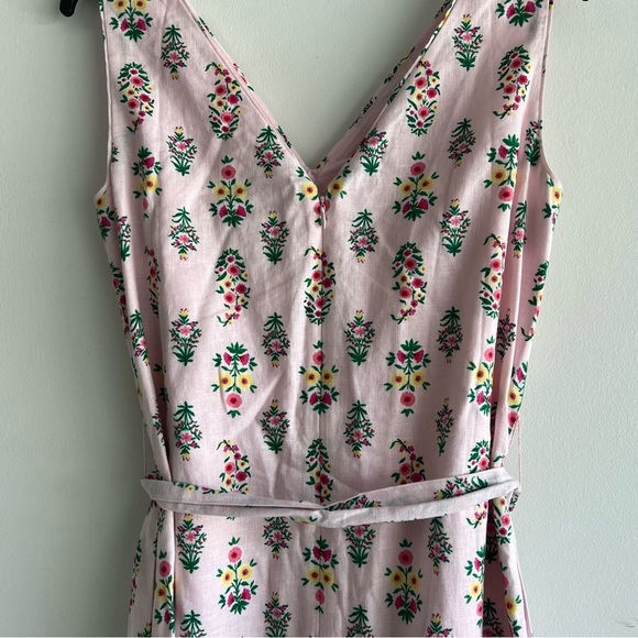 Ann Taylor Pink Floral Print Side Slit Midi Dress 22051 - Picture 6 of 8